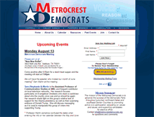 Tablet Screenshot of metrocrestdemocrats.org
